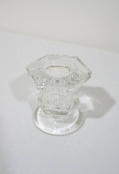 Sweet Home Deco Glass Candlestick Holders Taper Candle Holders Tabletop - Simple Good