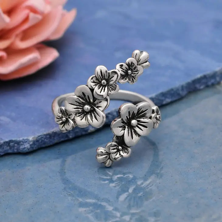 Nina Designs Adjustable Cherry Blossom Ring - Simple Good