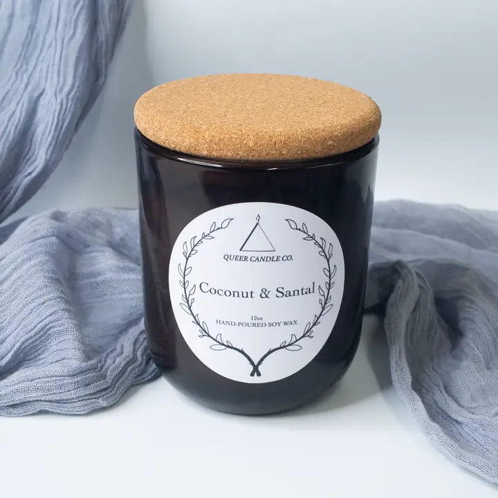 Queer Candle Co. Non Toxic Candle | Coconut & Santal - Simple Good