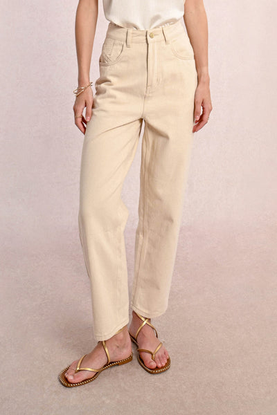 Cream High Waisted Jeans