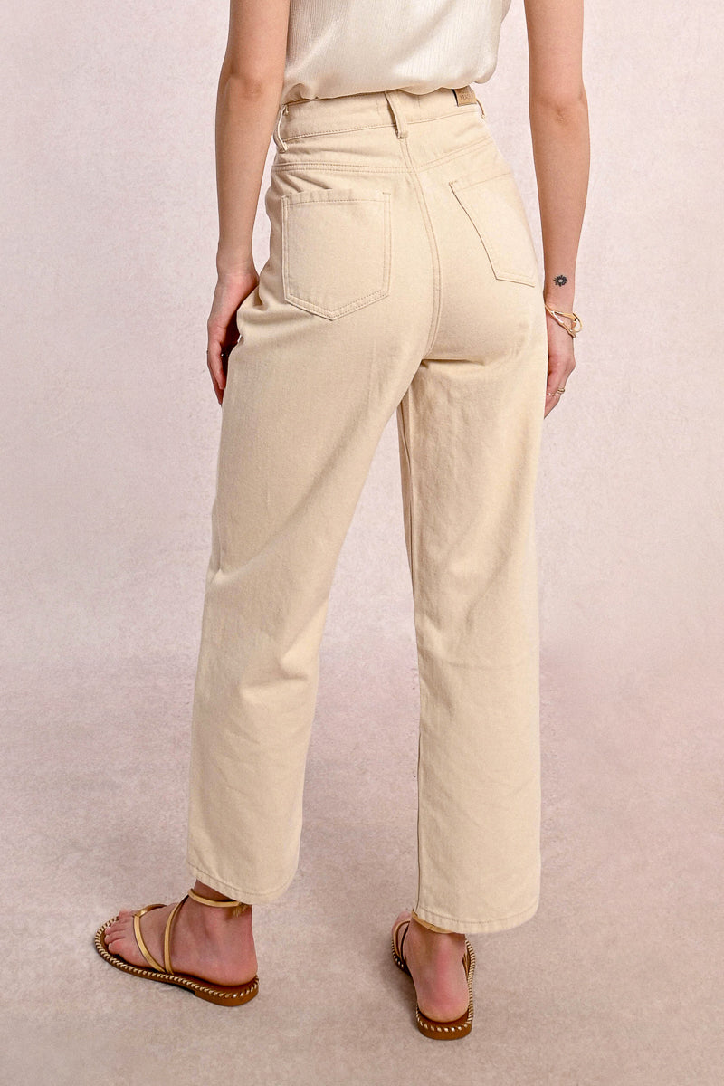 Cream High Waisted Jeans