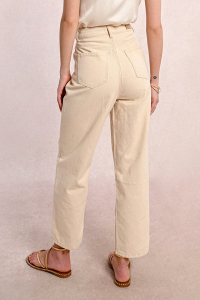Cream High Waisted Jeans