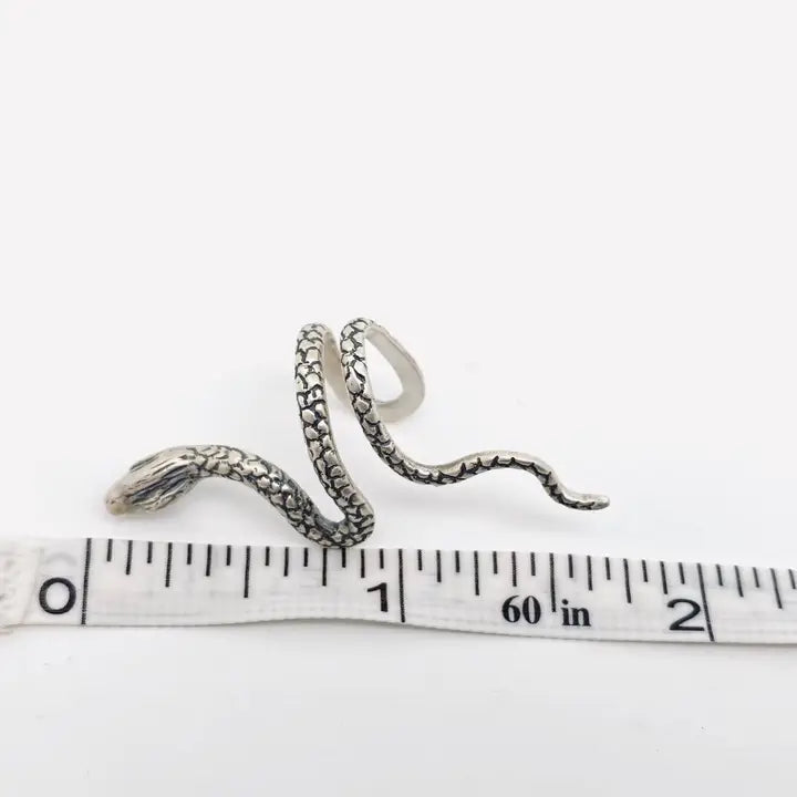 Sterling Silver Snake Ear Cuff