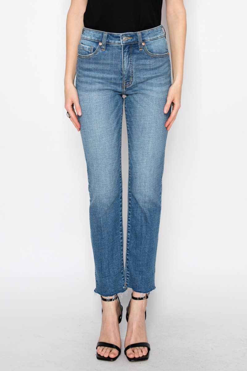 High Rise Straight Leg Jeans