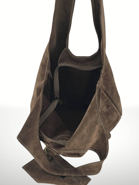 Giannina Suede Shoulder Bag