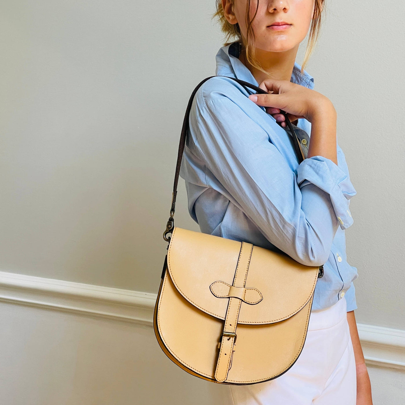 Le Papillon Anna Natural Leather Handbag - Simple Good