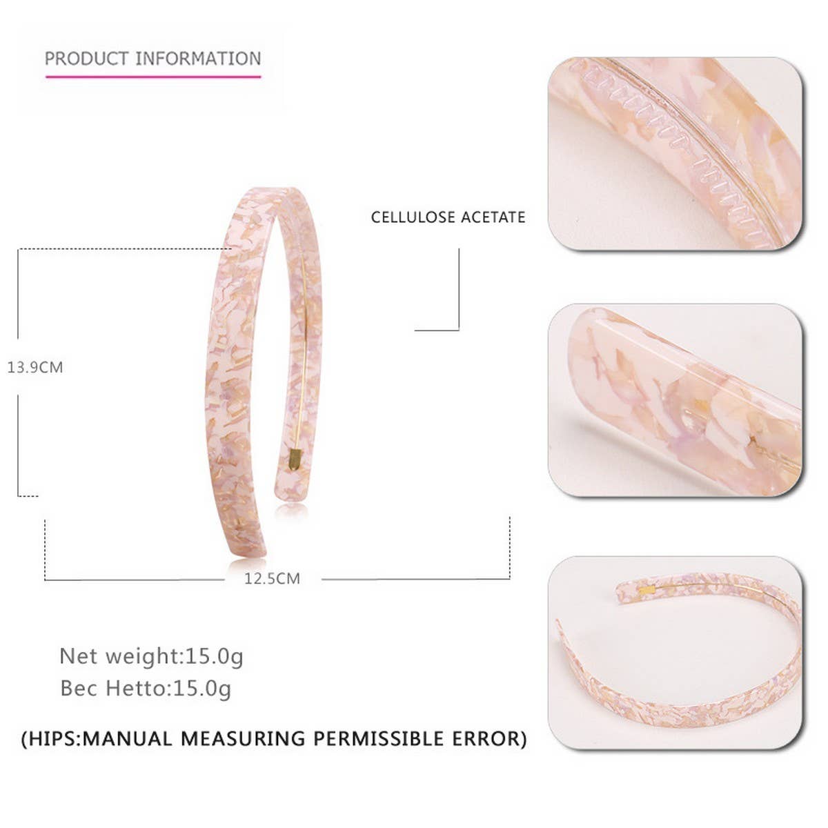Wide Acetate Headband