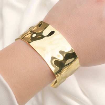 Wide Figure Cuffs - Tarnish-free Statement Cuff Bracelets