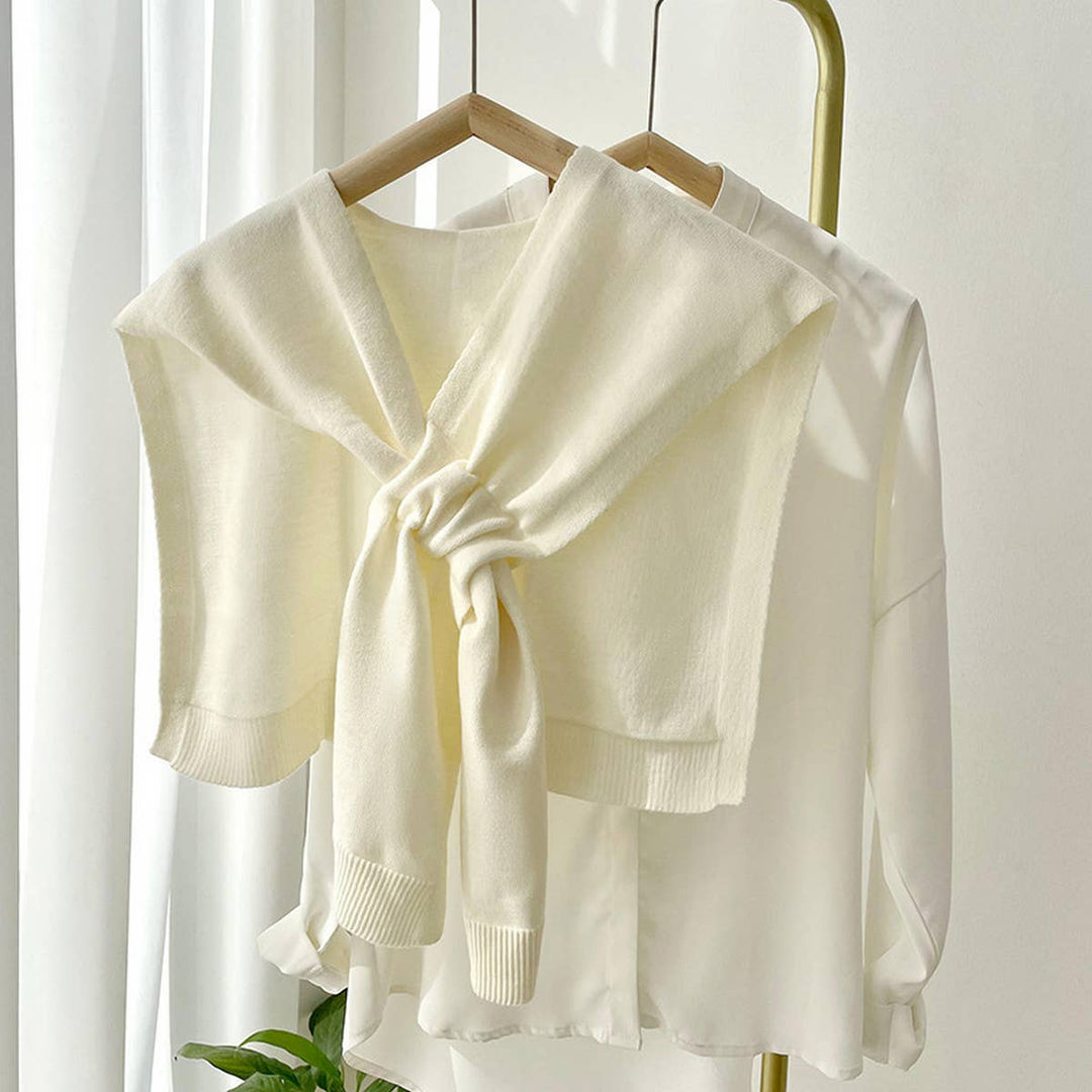 Solid Color Knotted Shawl