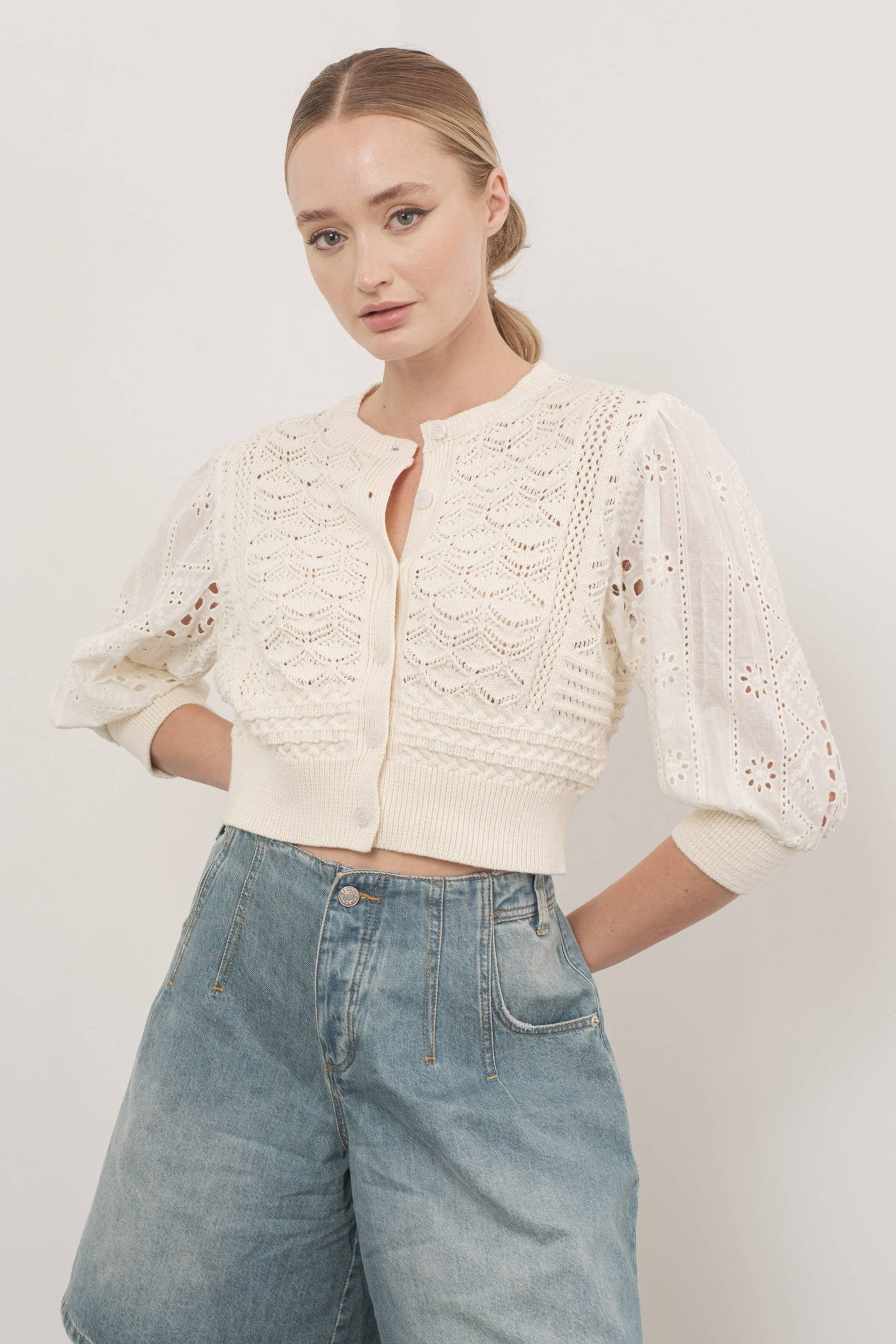 Hendry 3/4 Sleeve Cardigan