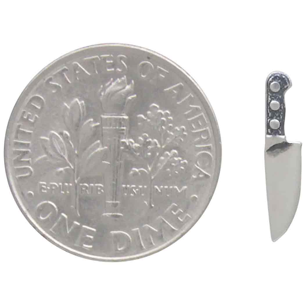 Sterling Silver Kitchen Knife Post Earrings