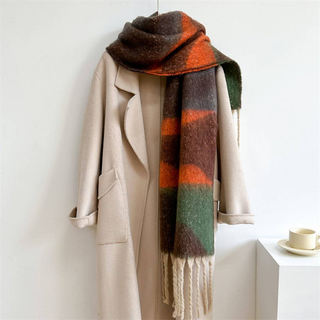 Colorblock Winter Scarf
