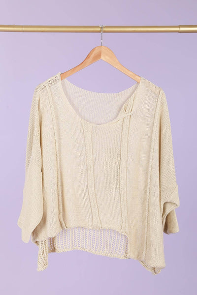 la maison des fibres naturelles Asymmetrical Cotton Summer Sweater - Simple Good