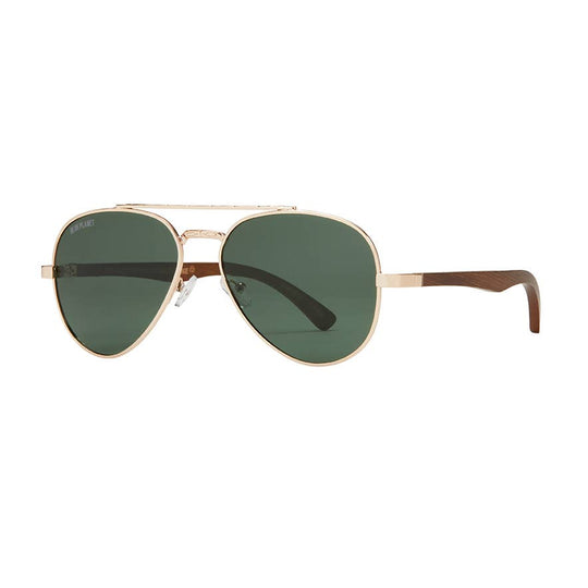 Mav Gold / Walnut Wood / Grey Green Polarized