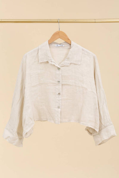Boxy Linen Button Up