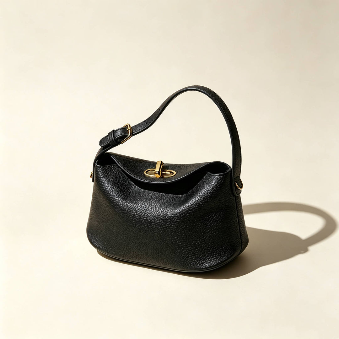 Minimalist Genuine Italian Leather Crossbody Bag