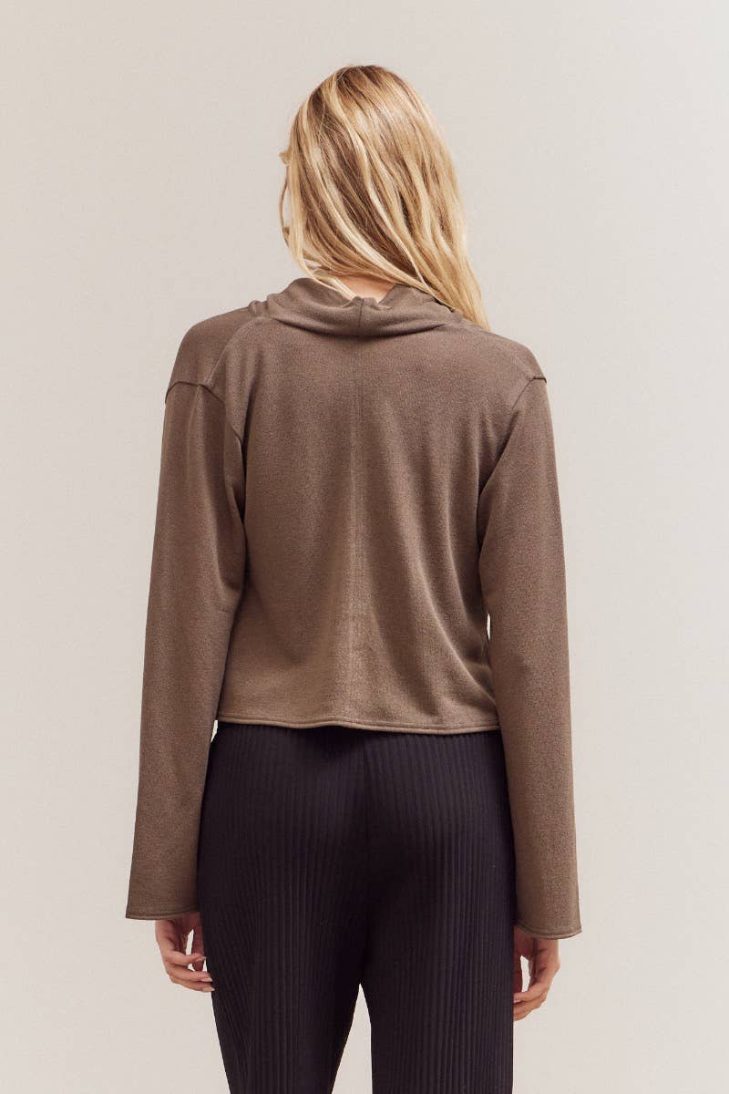 Loose Fit Cowl Neck Top