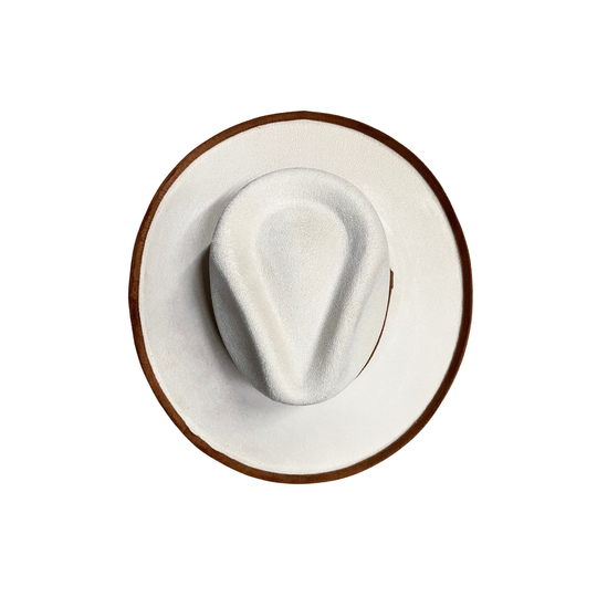 Two-Toned Vegan Suede Hat