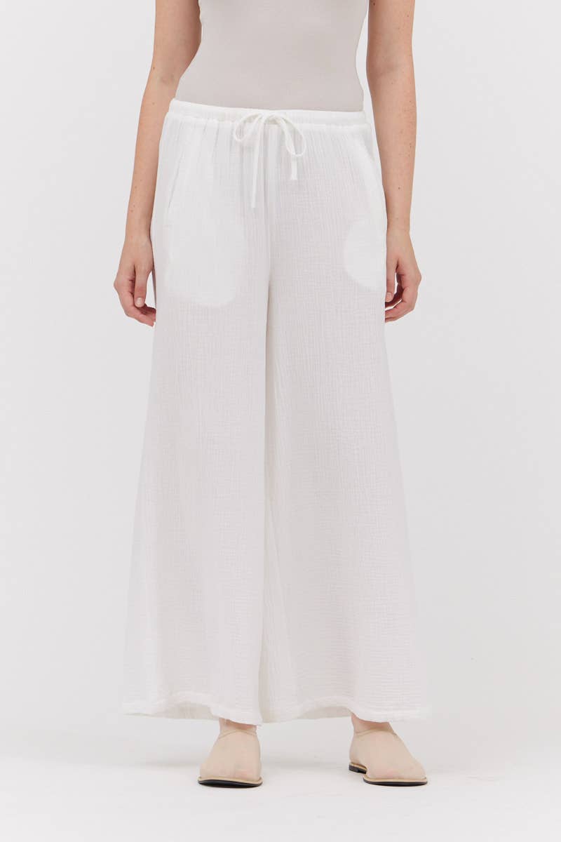 Long Line Gauze Pants