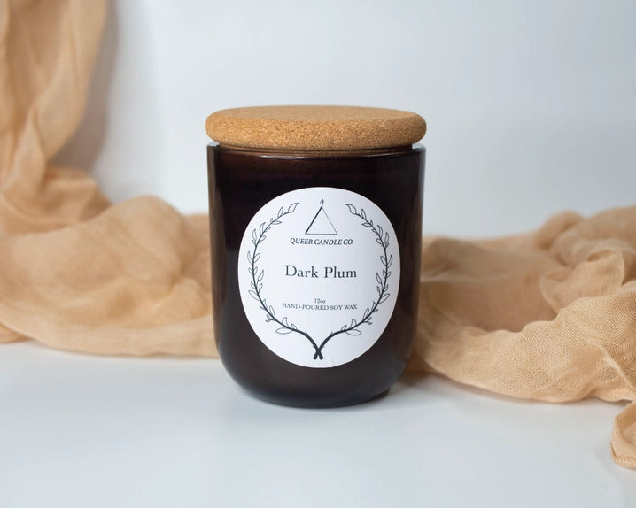 Queer Candle Co. Non Toxic Candle | Dark Plum - Simple Good