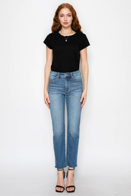 High Rise Straight Leg Jeans