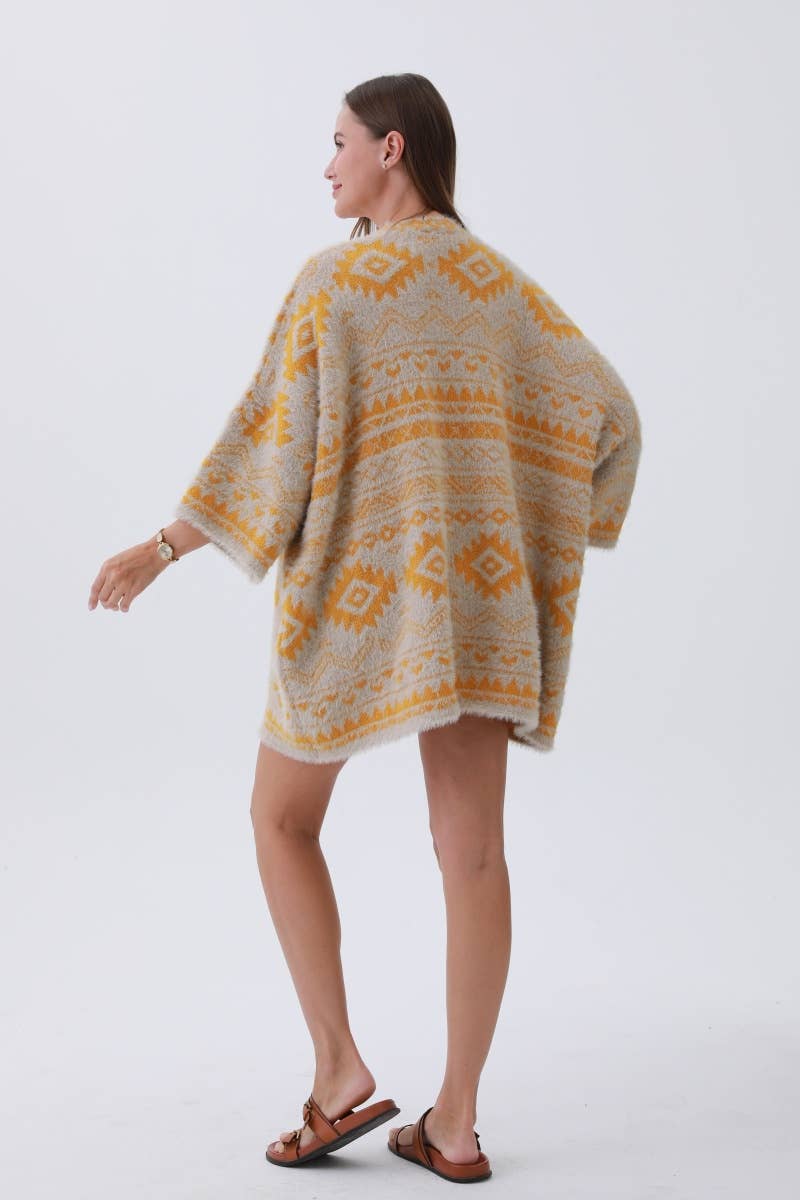Aztec Print Cardigan