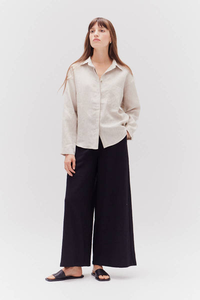 Long Line Gauze Pants
