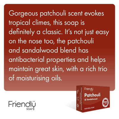 Friendly Soap Patchouli & Sandalwood Eco Friendly Soap Bar - Simple Good