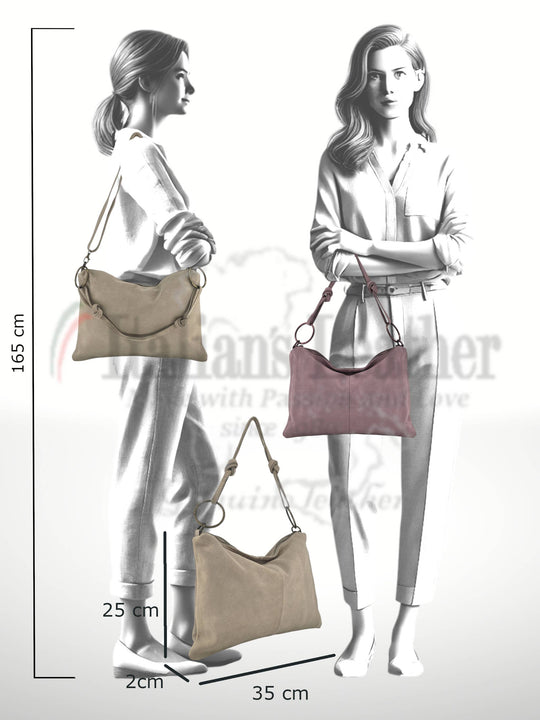 Gilda Suede Leather Bag