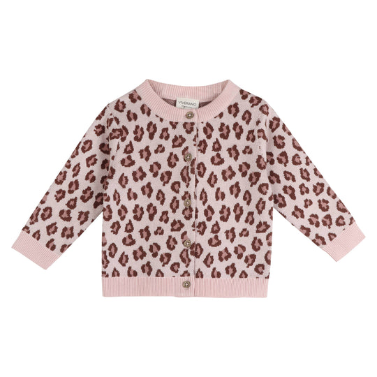Leopard Baby Knit Cardigan & Pants