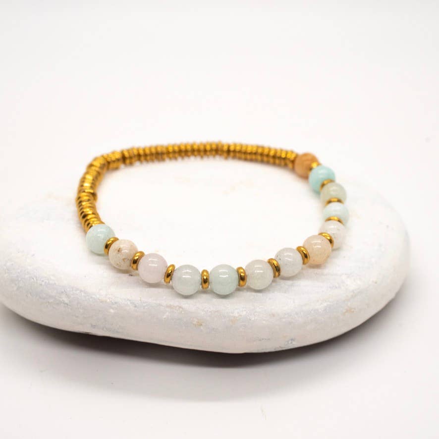 Stone Disc Bracelet