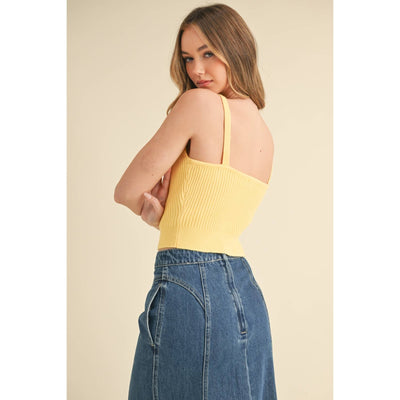 Butter Yellow Sweater Tank