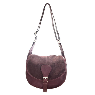 Suede Saddle Bag