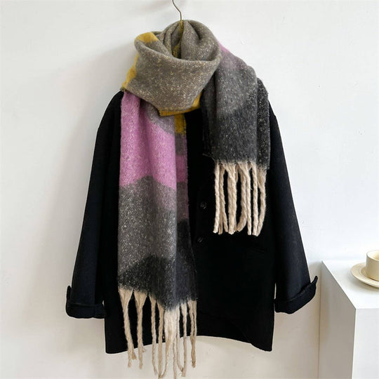 Colorblock Winter Scarf
