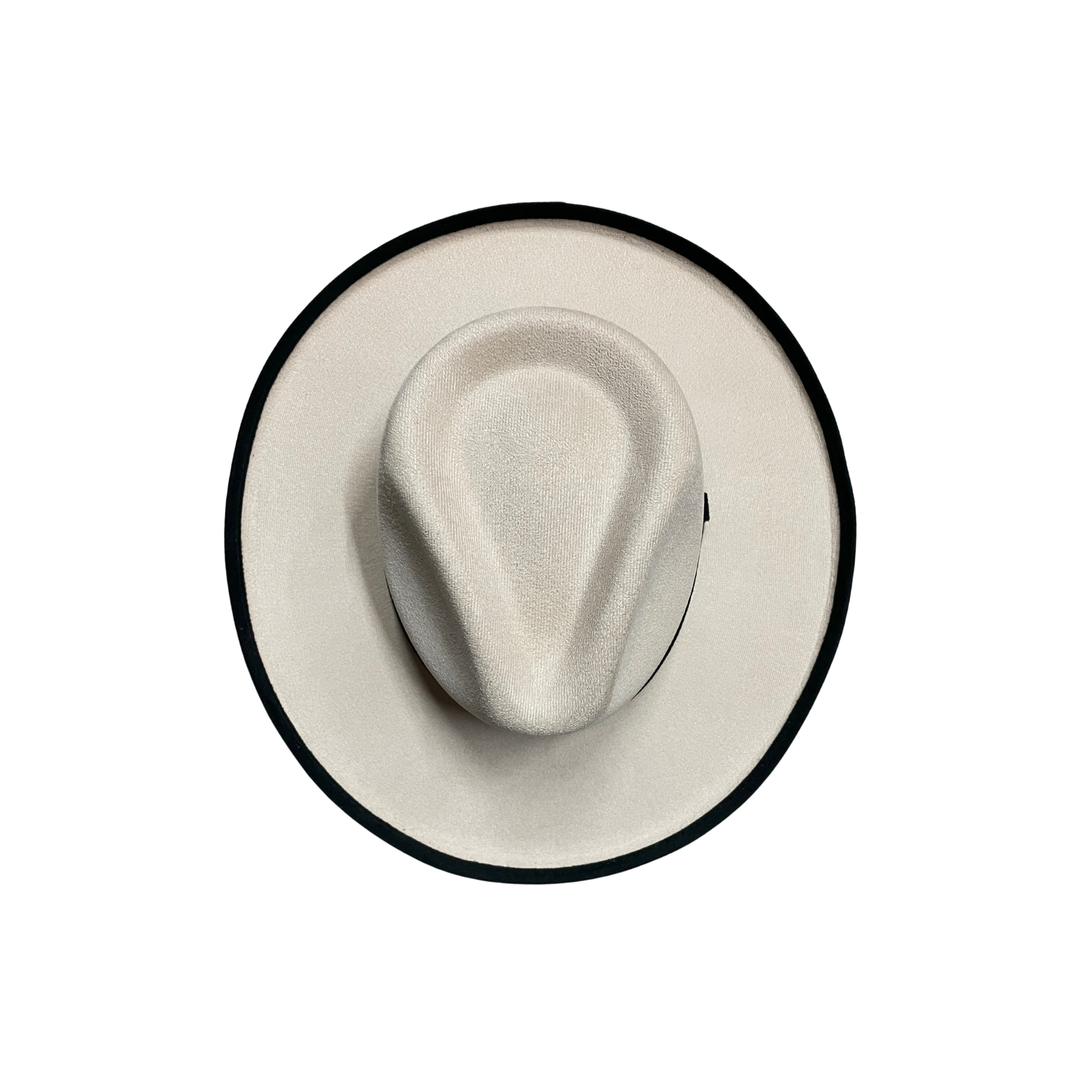 Two-Toned Vegan Suede Hat