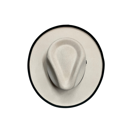 Two-Toned Vegan Suede Hat