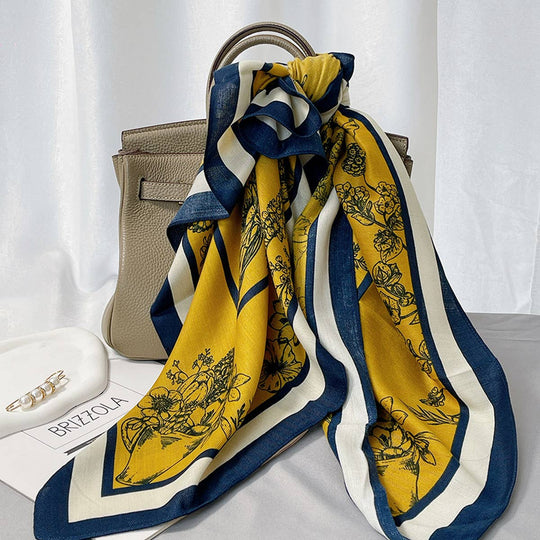 Floral Square Scarf