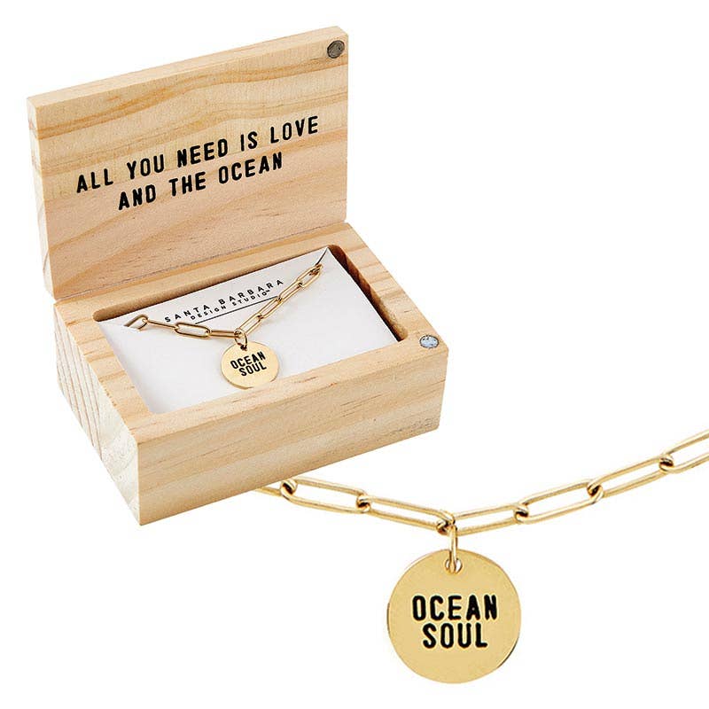 Treasure Box Link Necklace - Ocean Soul