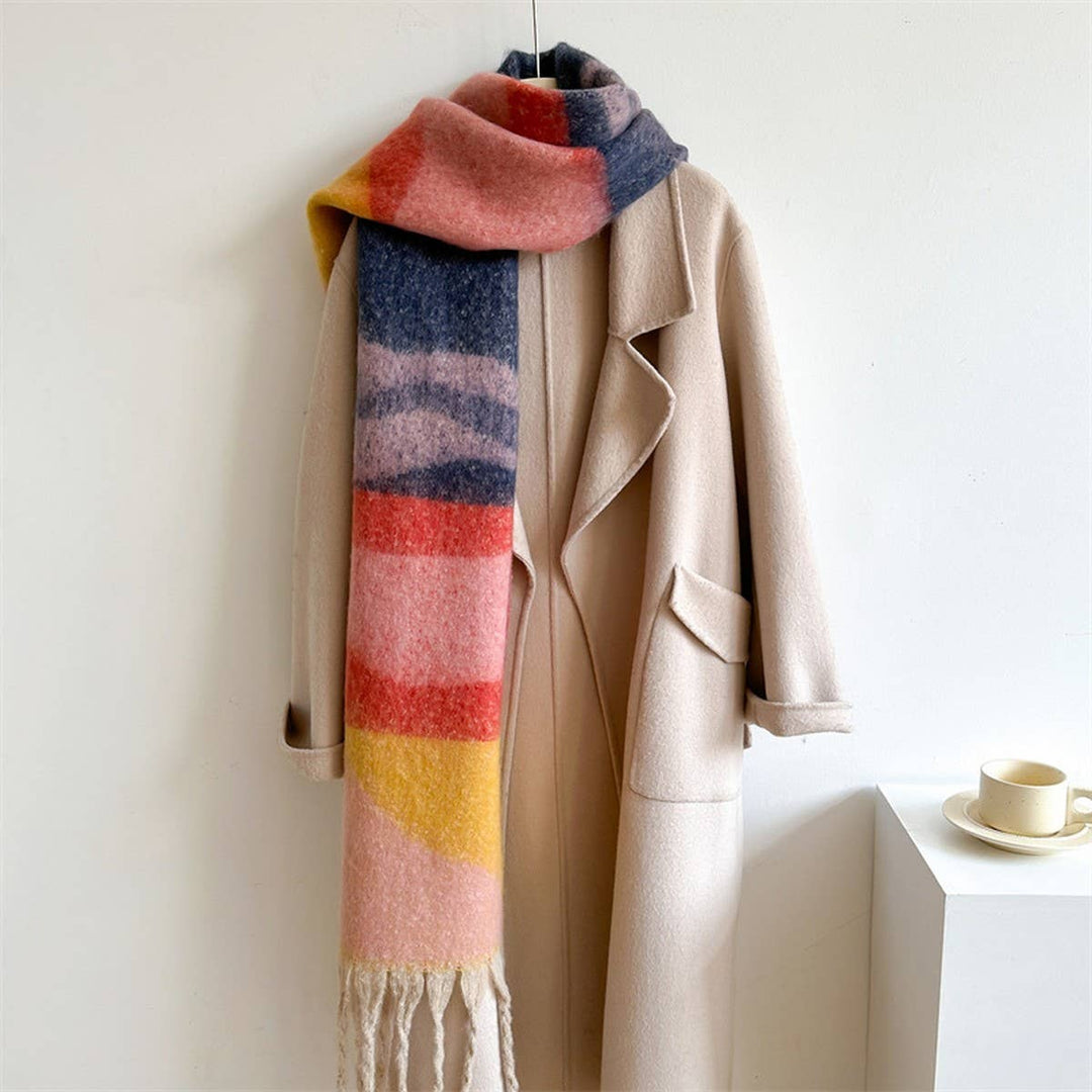 Colorblock Winter Scarf