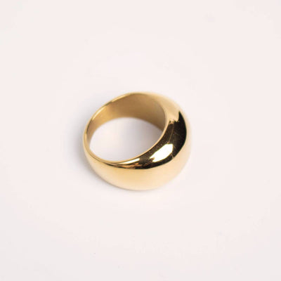 OUTOFOFFICE Golden Dome Ring - Simple Good