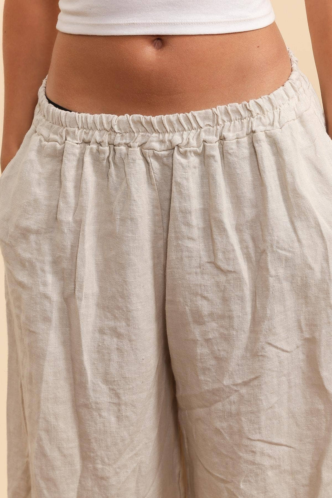 Wide Leg Linen Pants