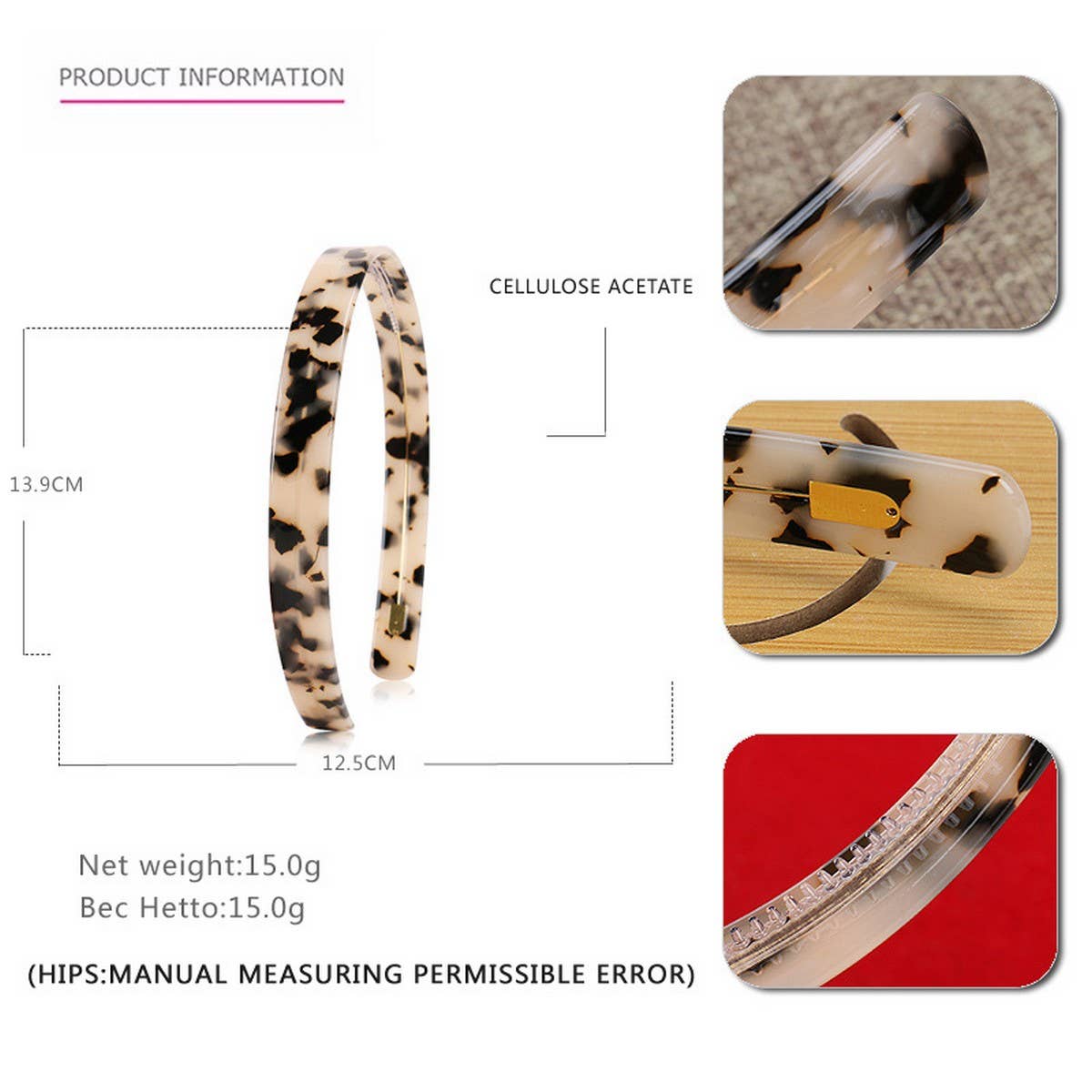 Wide Acetate Headband