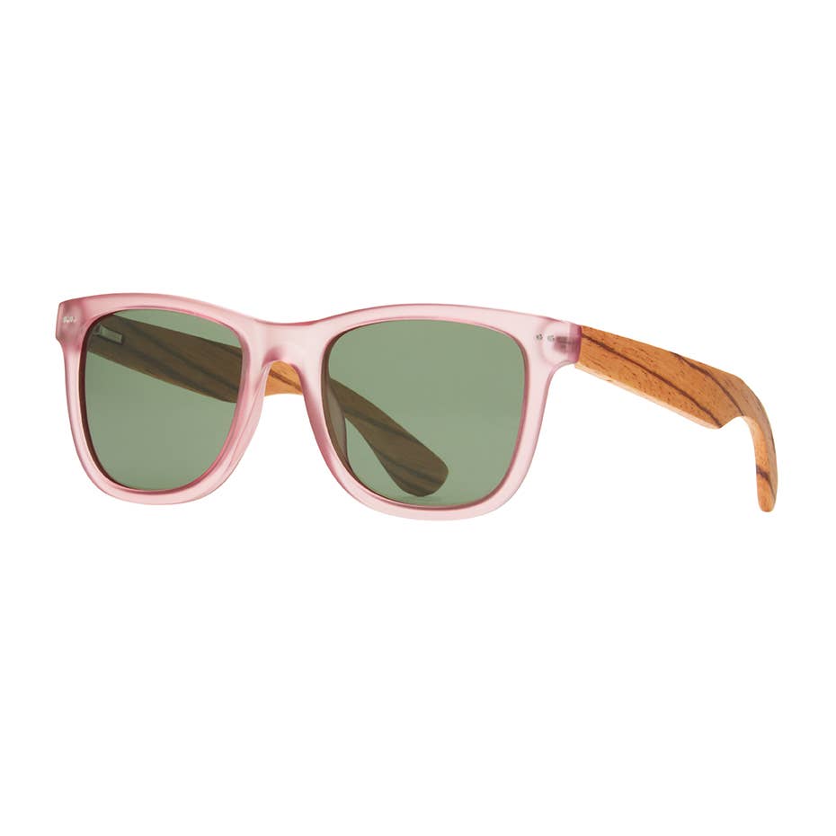Grant Matte Rose/Walnut Wood - Grey Green Pol