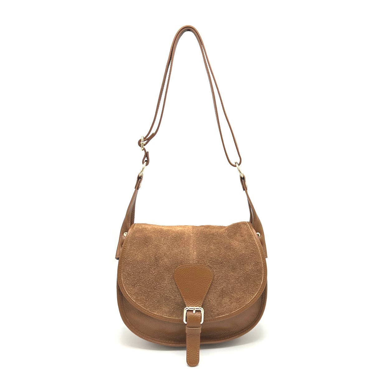 Suede Saddle Bag