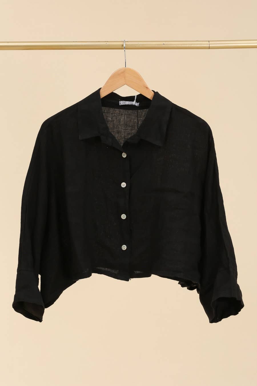 Linen Crop Shirt