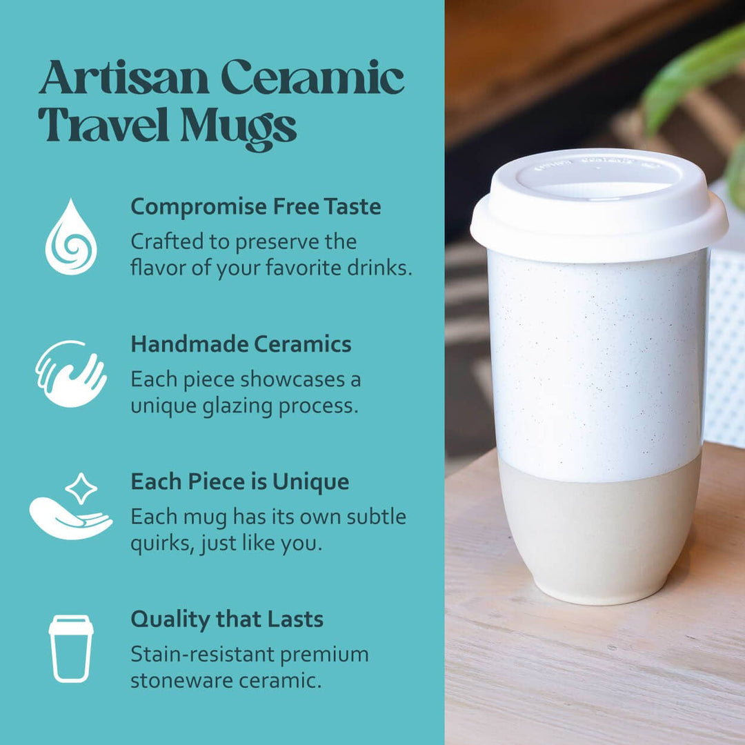 Dune 16oz Ceramic Travel Mug