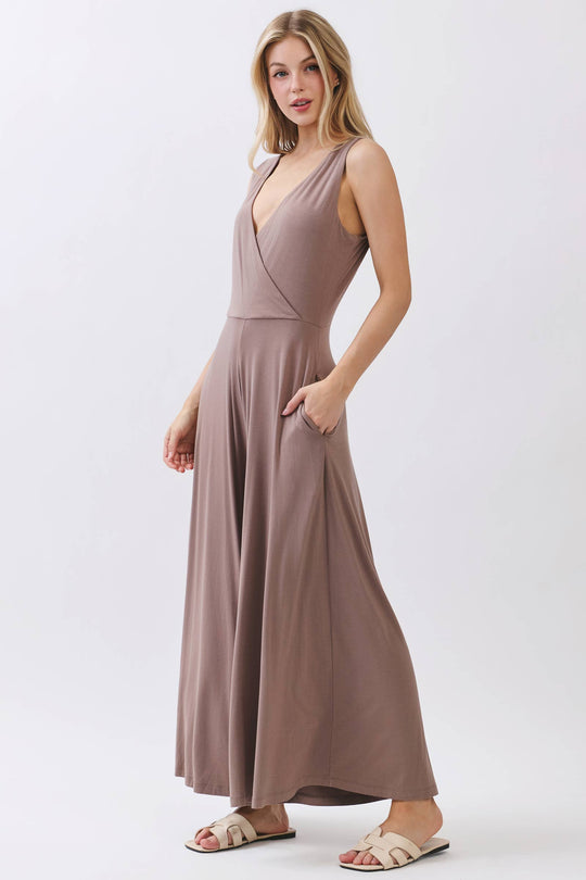 Sleeveless Wide Leg Jumpsuit