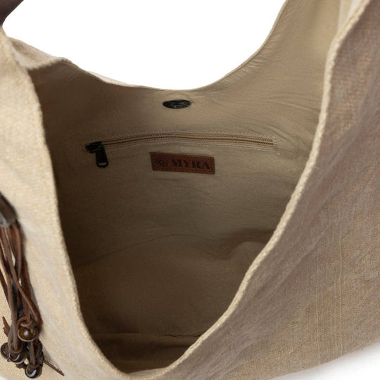 Myra Sandmoor Soft Shoulder Bag in Sandy Espresso