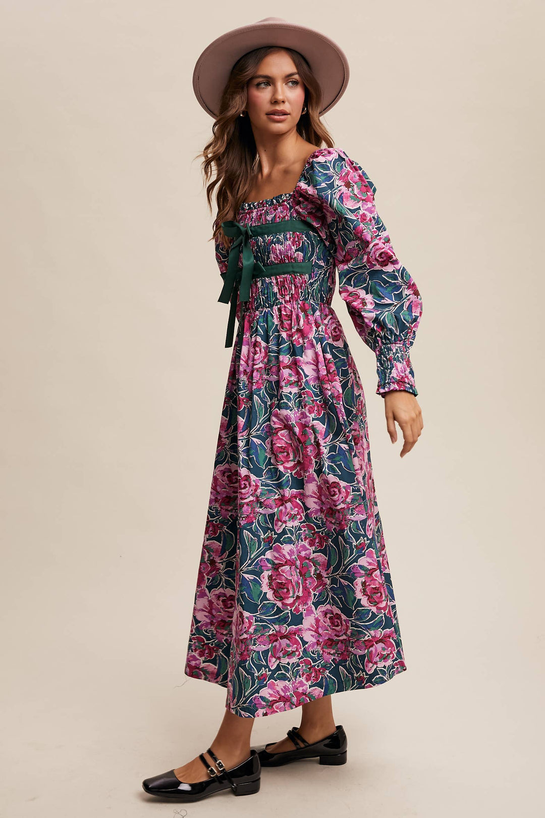 Floral Smocked Maxi Dress