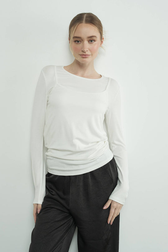Two-fer Tank & Long Sleeve Top